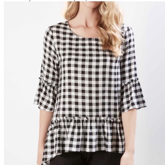 Karen Kane Tops - Karen Kane Flounced Tunic